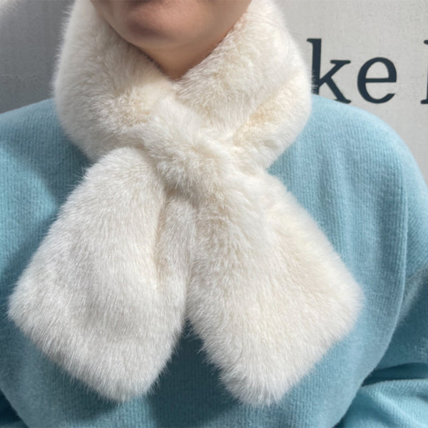 Eco Pretty Muffler Ivory . 에코 쁘띠 머플러 아이보리